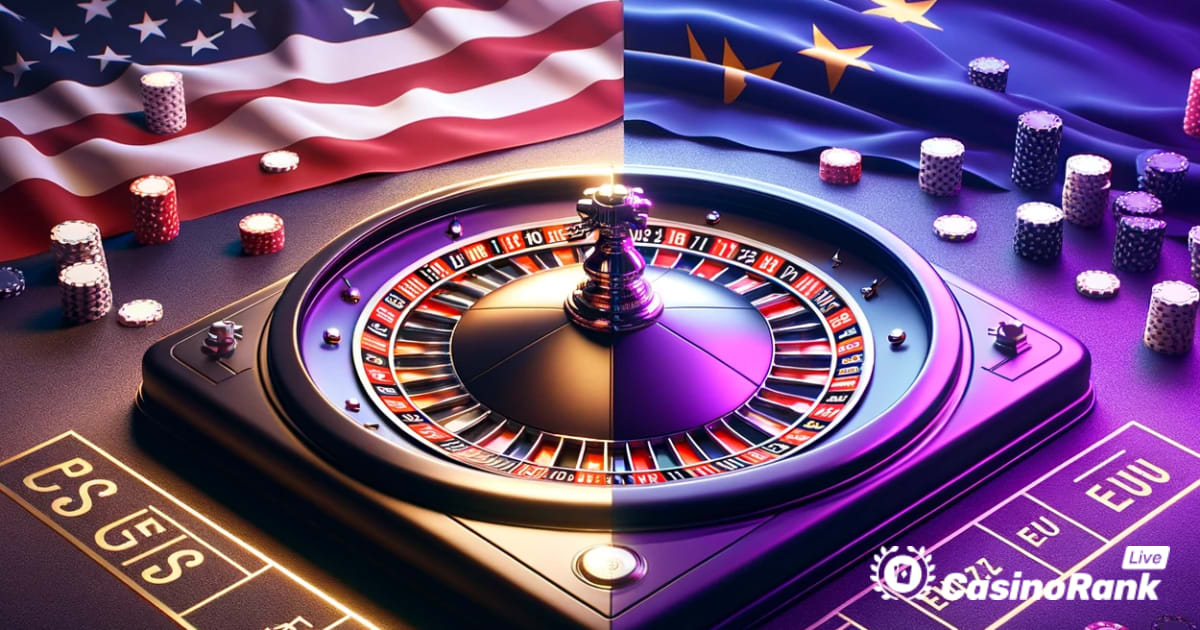 Chọn Roulette Mỹ hoặc Châu Âu tại Sòng bạc có người chia bài trực tiếp